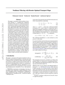 Nonlinear Filtering with Brenier Optimal Transport Maps