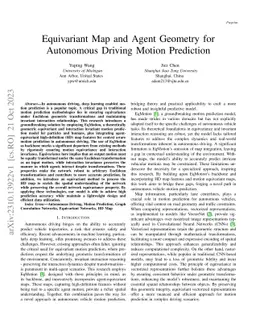 Equivariant Map and Agent Geometry for Autonomous Driving Motion Prediction