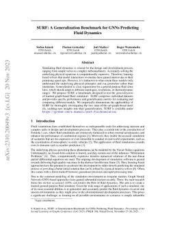 SURF: A Generalization Benchmark for GNNs Predicting Fluid Dynamics