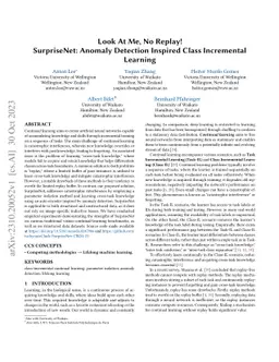 Look At Me, No Replay! SurpriseNet: Anomaly Detection Inspired Class
  Incremental Learning