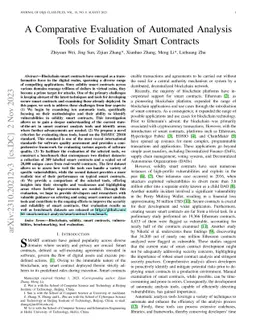 A Comparative Evaluation of Automated Analysis Tools for Solidity Smart
  Contracts
