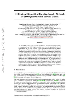 HEDNet: A Hierarchical Encoder-Decoder Network for 3D Object Detection
  in Point Clouds