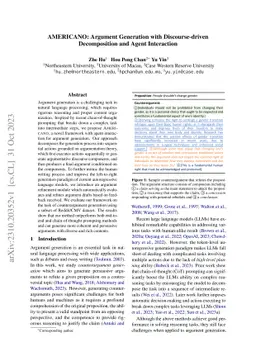 AMERICANO: Argument Generation with Discourse-driven Decomposition and
  Agent Interaction