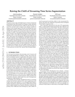 Raising the ClaSS of Streaming Time Series Segmentation
