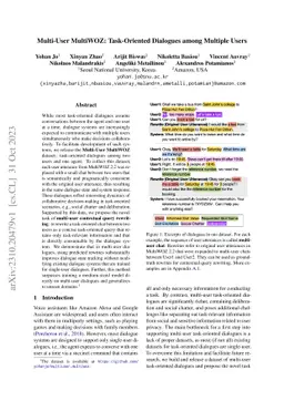 Multi-User MultiWOZ: Task-Oriented Dialogues among Multiple Users