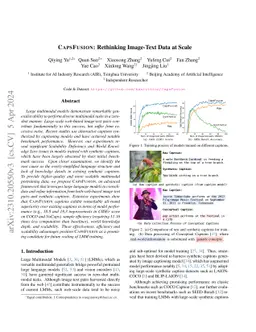 CapsFusion: Rethinking Image-Text Data at Scale
