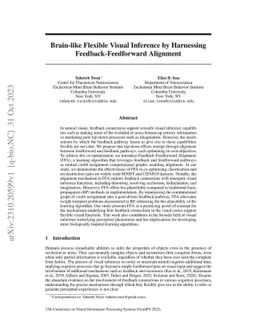 Brain-like Flexible Visual Inference by Harnessing Feedback-Feedforward
  Alignment