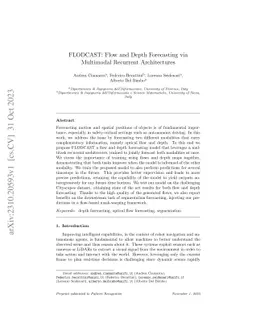 FLODCAST: Flow and Depth Forecasting via Multimodal Recurrent
  Architectures