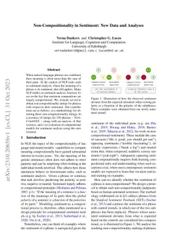 Non-Compositionality in Sentiment: New Data and Analyses