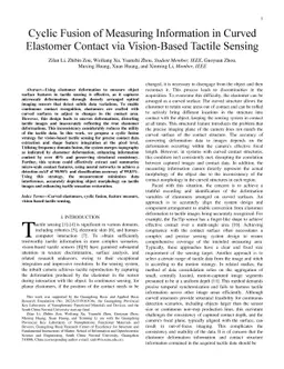 Enhanced Information Extraction from Cylindrical Visual-Tactile Sensors
  via Image Fusion