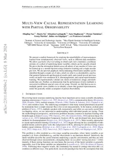 Multi-View Causal Representation Learning with Partial Observability