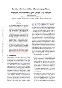 Unveiling Safety Vulnerabilities of Large Language Models