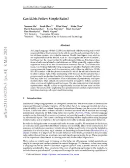 Can LLMs Follow Simple Rules?