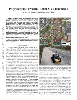 Proprioceptive Invariant Robot State Estimation