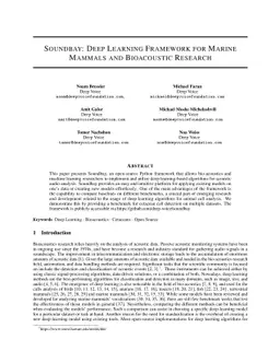 Soundbay: Deep Learning Framework for Marine Mammals and Bioacoustic
  Research
