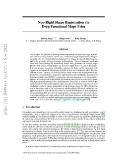 Non-Rigid Shape Registration via Deep Functional Maps Prior