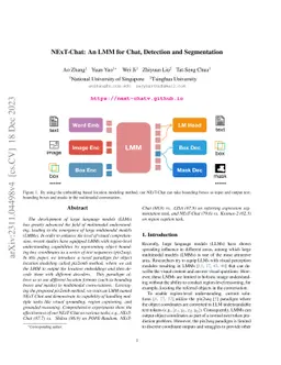 NExT-Chat: An LMM for Chat, Detection and Segmentation