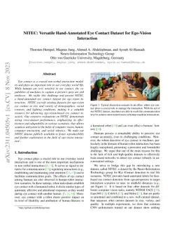 NITEC: Versatile Hand-Annotated Eye Contact Dataset for Ego-Vision
  Interaction