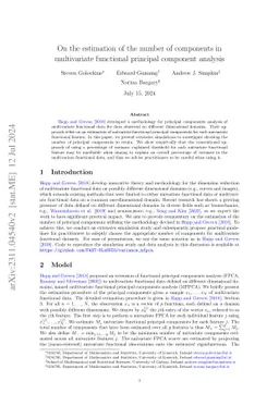 On the estimation of the number of components in multivariate functional principal component analysis