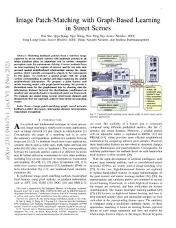 Image Patch-Matching with Graph-Based Learning in Street Scenes
