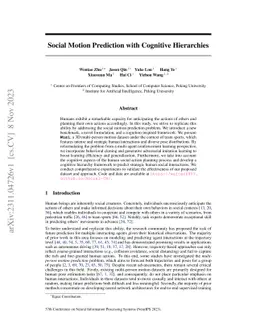 Social Motion Prediction with Cognitive Hierarchies