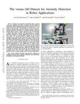 The voraus-AD Dataset for Anomaly Detection in Robot Applications