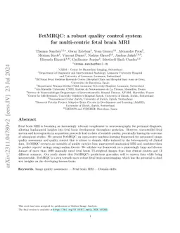 FetMRQC: an open-source machine learning framework for multi-centric
  fetal brain MRI quality control