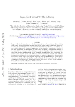 Image-Based Virtual Try-On: A Survey