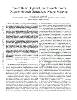 Toward Rapid, Optimal, and Feasible Power Dispatch through Generalized
  Neural Mapping