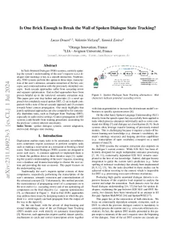 Is one brick enough to break the wall of spoken dialogue state tracking?