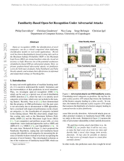 Familiarity-Based Open-Set Recognition Under Adversarial Attacks