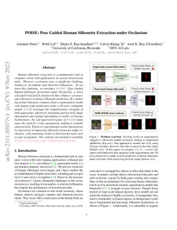 POISE: Pose Guided Human Silhouette Extraction under Occlusions