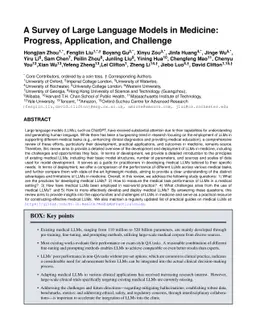 A Survey of Large Language Models in Medicine: Progress, Application,
  and Challenge