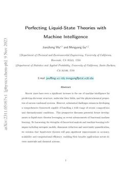 Perfecting Liquid-State Theories with Machine Intelligence