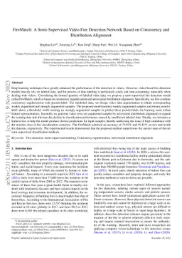 FireMatch: A Semi-Supervised Video Fire Detection Network Based on
  Consistency and Distribution Alignment
