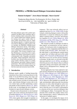 PRODIGy: a PROfile-based DIalogue Generation dataset