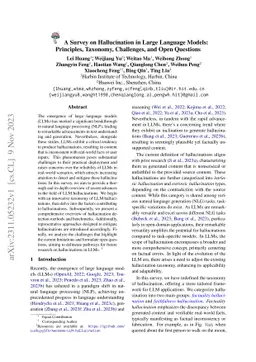 A Survey on Hallucination in Large Language Models: Principles,
  Taxonomy, Challenges, and Open Questions