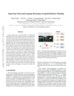 Improving Vision-and-Language Reasoning via Spatial Relations Modeling