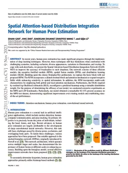 Spatial Attention-based Distribution Integration Network for Human Pose
  Estimation