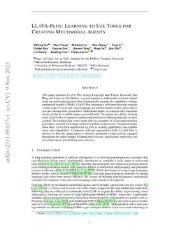 LLaVA-Plus: Learning to Use Tools for Creating Multimodal Agents