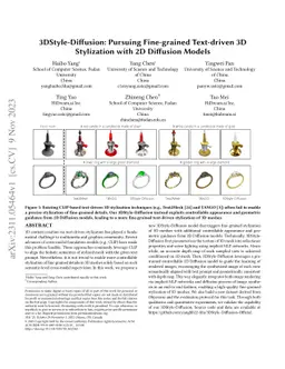 3DStyle-Diffusion: Pursuing Fine-grained Text-driven 3D Stylization with
  2D Diffusion Models