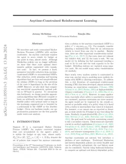 Anytime-Constrained Reinforcement Learning