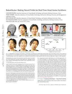 BakedAvatar: Baking Neural Fields for Real-Time Head Avatar Synthesis