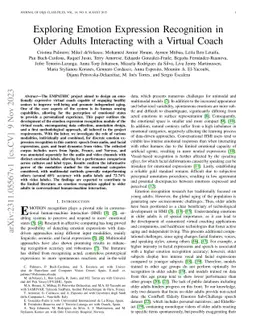 Exploring Emotion Expression Recognition in Older Adults Interacting
  with a Virtual Coach