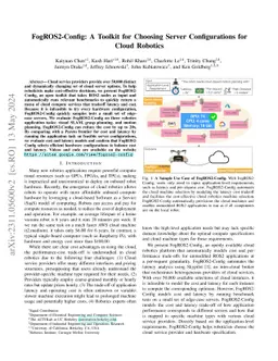 FogROS2-Config: Optimizing Latency and Cost for Multi-Cloud Robot
  Applications