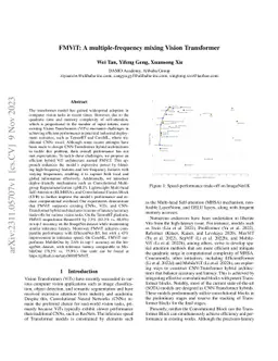 FMViT: A multiple-frequency mixing Vision Transformer