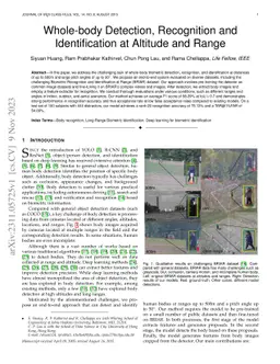 Whole-body Detection, Recognition and Identification at Altitude and
  Range