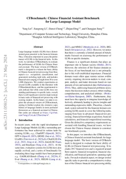 CFBenchmark: Chinese Financial Assistant Benchmark for Large Language
  Model