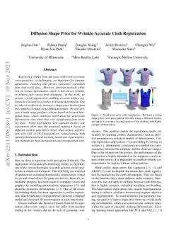 Diffusion Shape Prior for Wrinkle-Accurate Cloth Registration