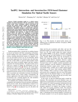 TacIPC: Intersection- and Inversion-free FEM-based Elastomer Simulation
  For Optical Tactile Sensors